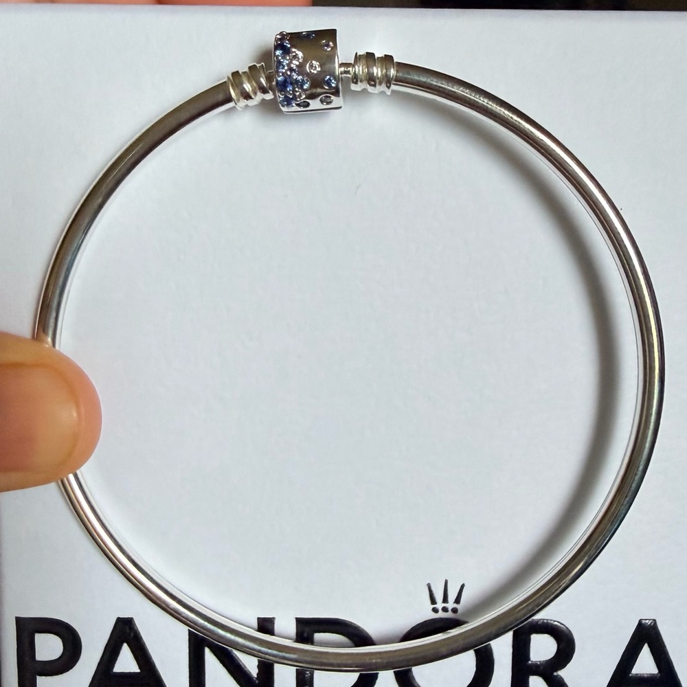 Pandora Silver Bracelet with Blue Details